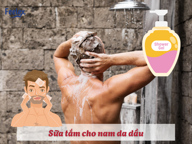 Sữa tắm cho nam da dầu