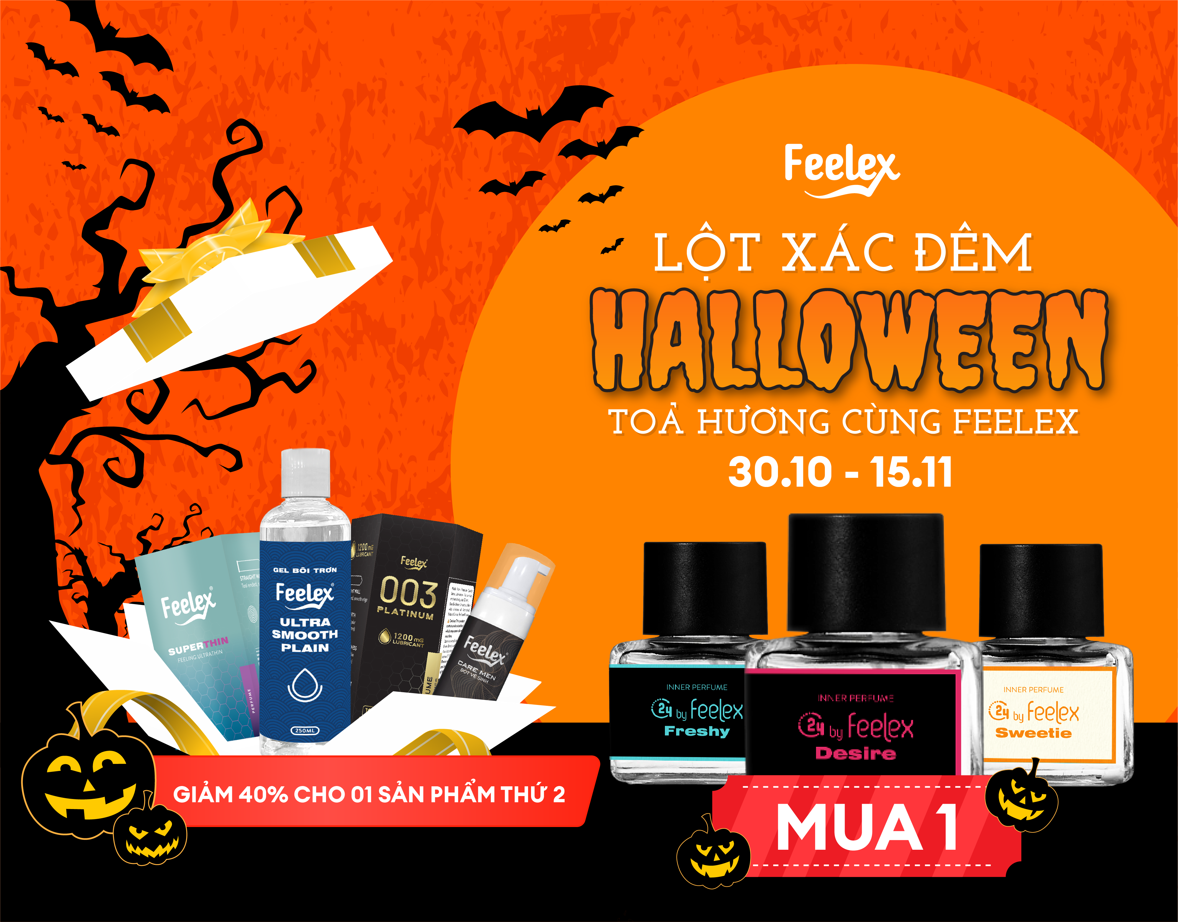 Lột xác đêm Halloween - Tỏa hương cùng Feelex