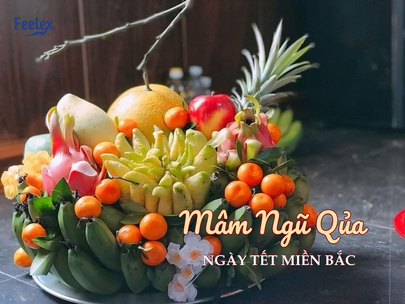 Mâm ngũ quả ngày Tết miền Bắc