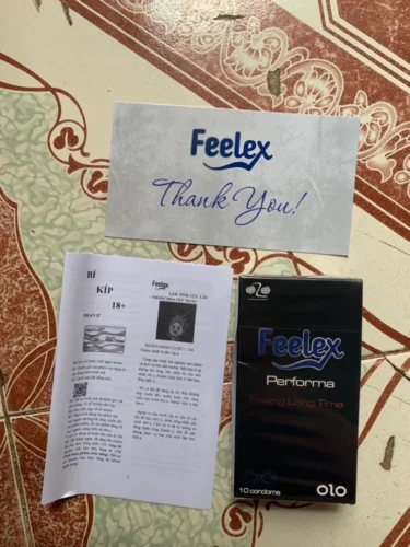 Bao cao su kéo dài thời gian Feelex Performance - Hộp 10 cái photo review