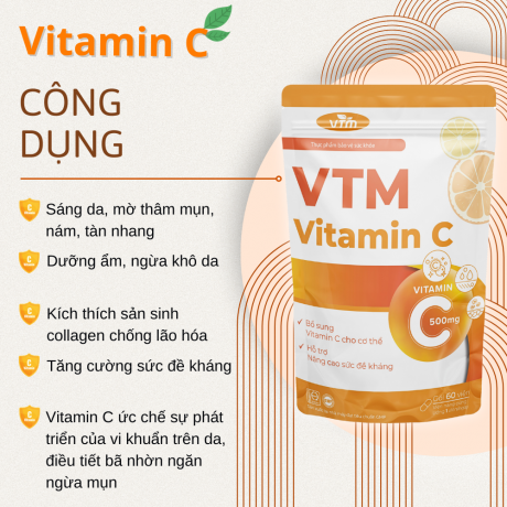 Công dụng của Viên uống VTM vitamin C