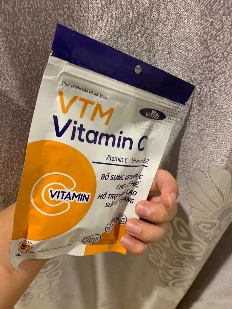 Viên uống VTM Vitamin C tăng cường đề kháng - Túi 60 viên photo review