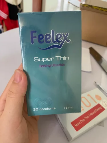 Bao cao su gia đình Feelex Superthin siêu mỏng - Hộp 30 cái photo review