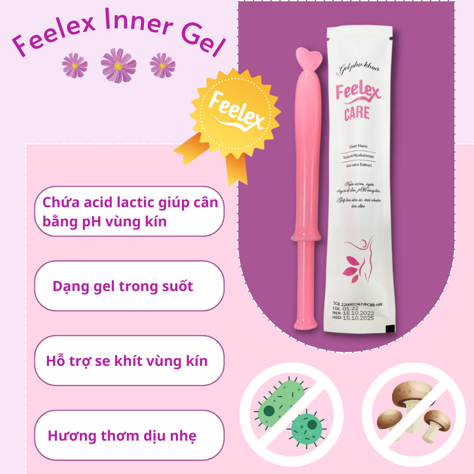 Đũa thần inner gel Feelex Care, vệ sinh vùng kín phụ nữ toàn diện
