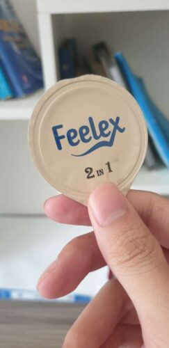 Bao cao su gân gai Feelex 2in1 nhiều gel – Hộp 10 cái photo review