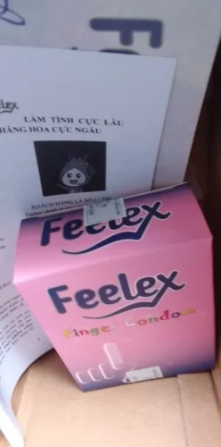 Bao cao su ngón tay Feelex Finger Condom - Hộp 12 cái photo review