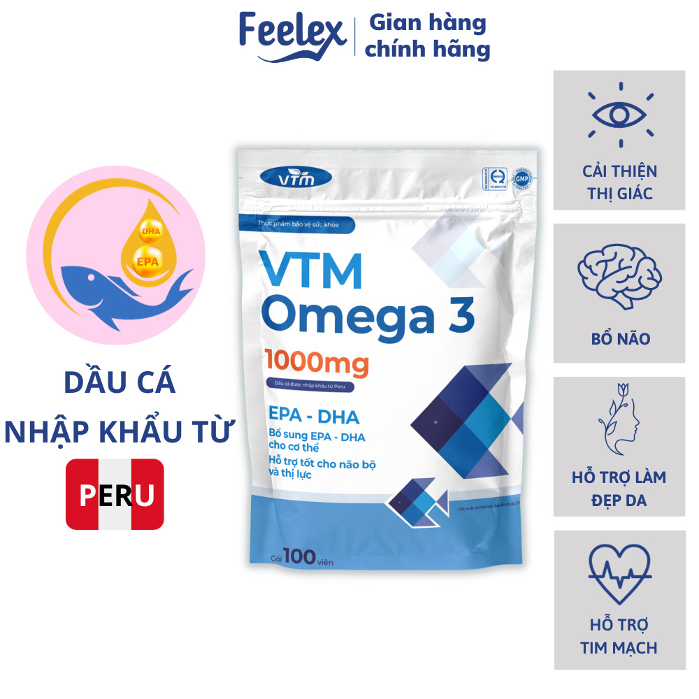 Viên uống dầu cá VTM Omega 3