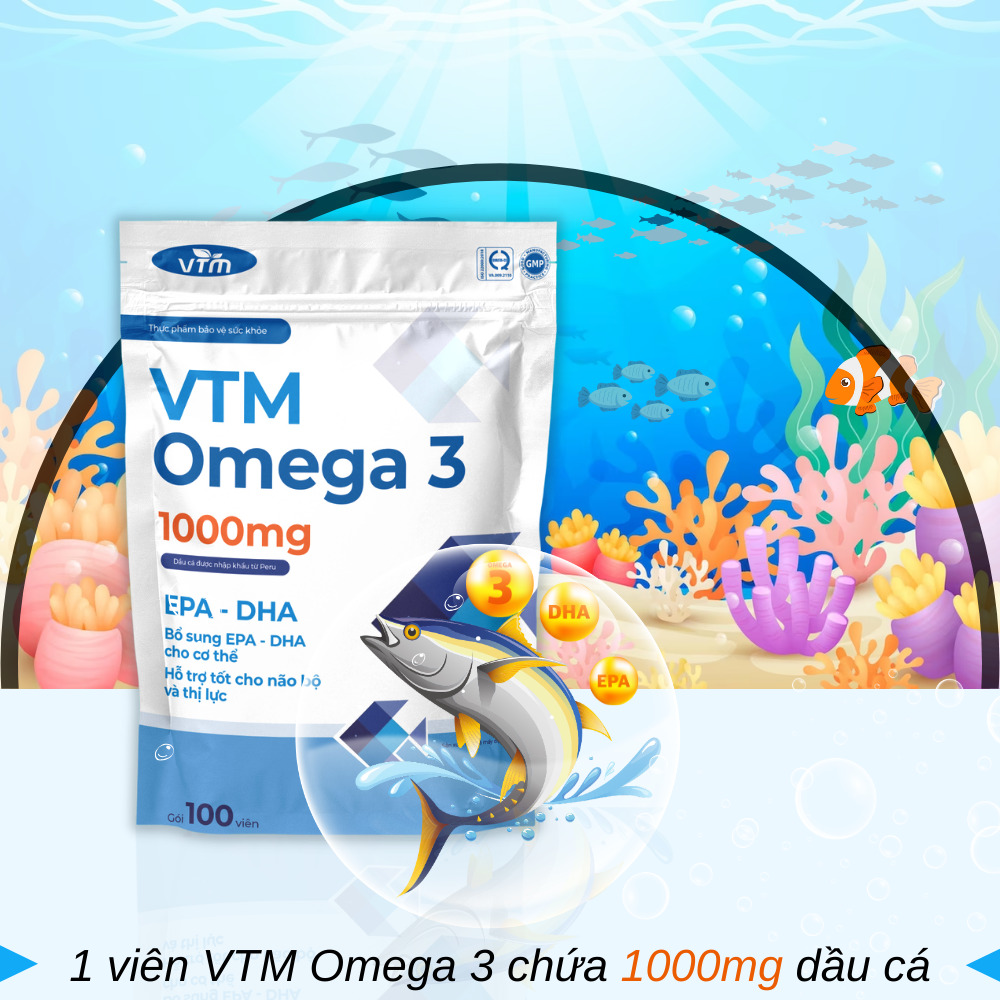 Viên uống dầu cá VTM Omega 3 (2)