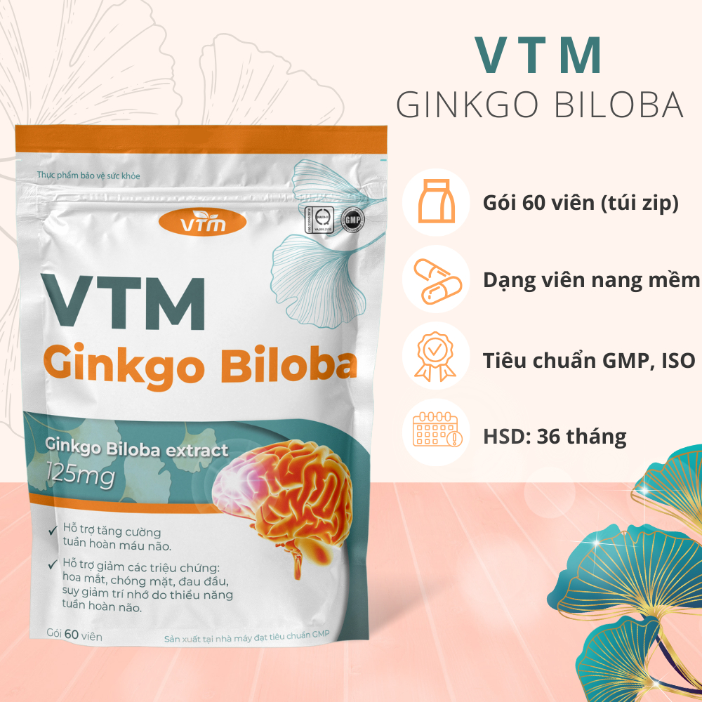 thực phẩm chức năng bổ não VTM Ginkgo Biloba 