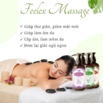 tinh dầu massage feelex nhiều mùi hương