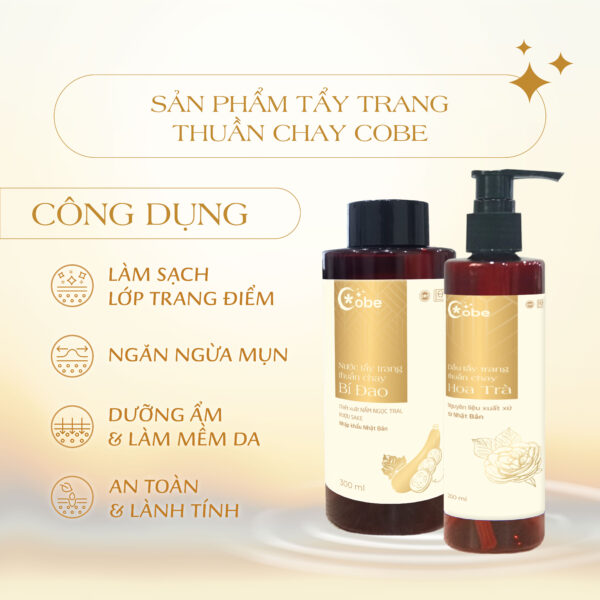 công dụng dầu tẩy trang cobe