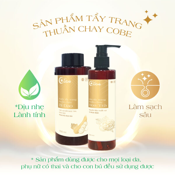 Ưu điểm nước tẩy trang thuần chay bí đao cobe