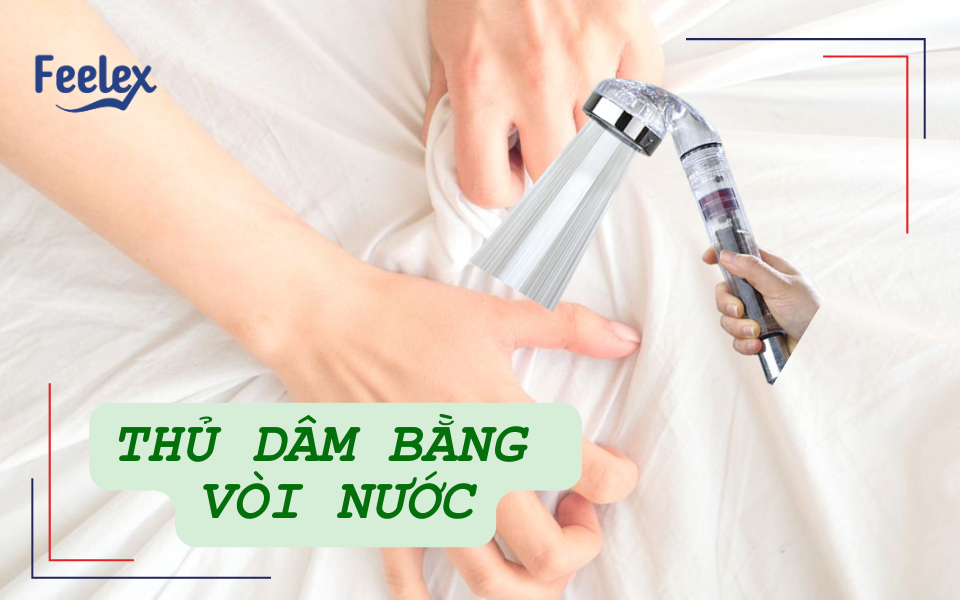 Thủ dâm bằng vòi nước