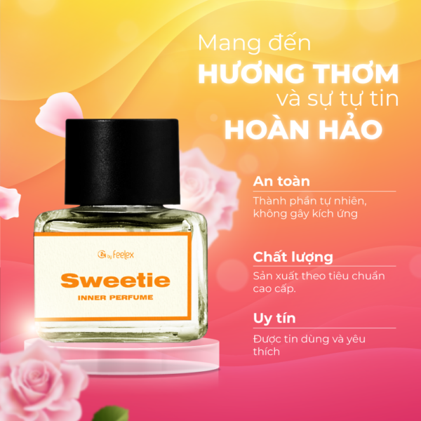 Cam kết về chất lượng sản phẩm nước hoa vùng kín Sweetie của Feelex