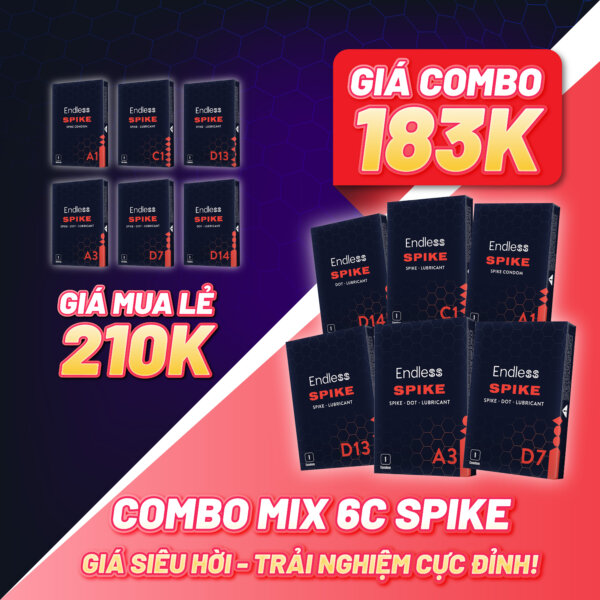 Giá combo mix 6 chiếc Spike siêu hời