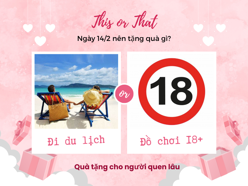 Quà tặng Valentine cho người yêu quen lâu.