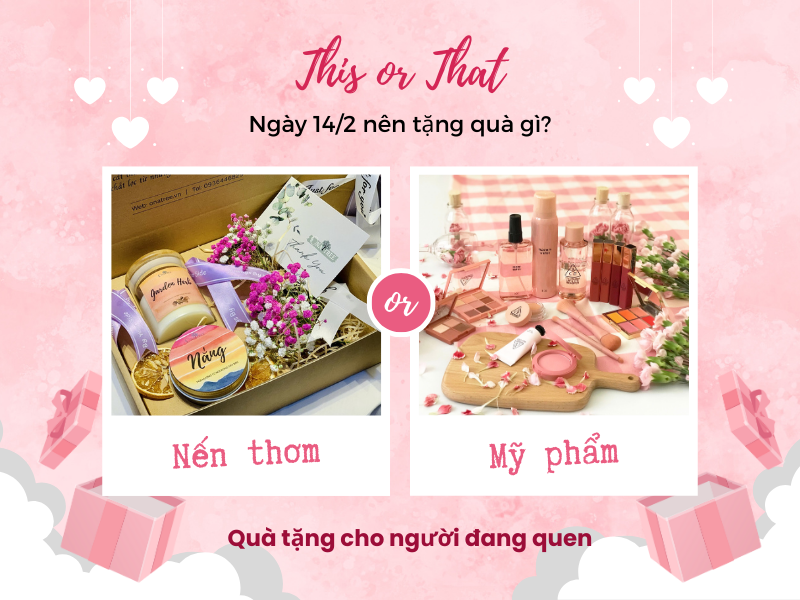 Quà tặng Valentine cho người yêu đang quen.