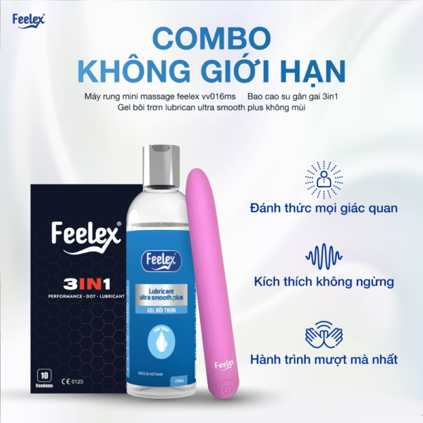 Công dụng của combo máy rung, gel và bao cao su - Không giới hạn