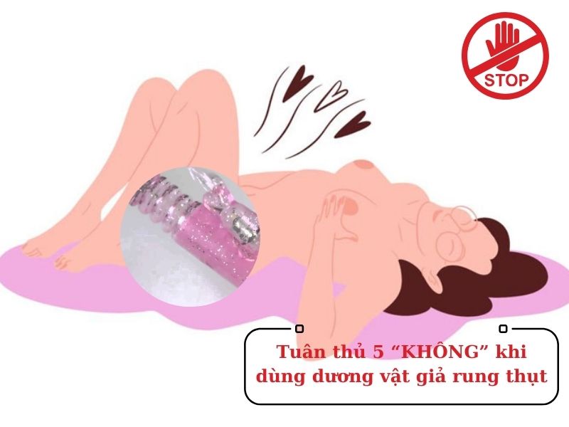 5 lưu ý quan trọng khi sử dụng dương vật giả rung thụt