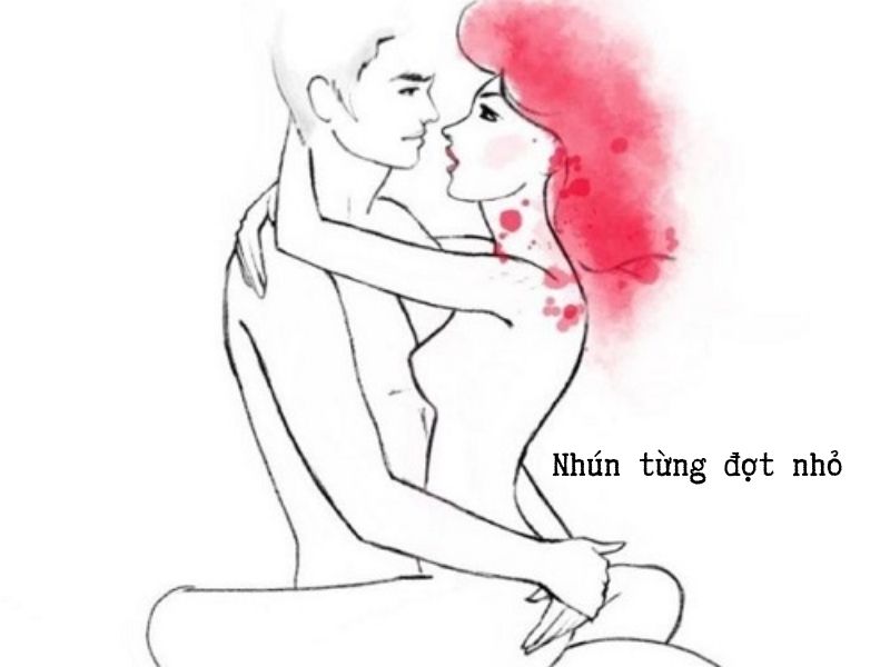 5 Cách nhún khi nằm trên HOT: Anh em đê mê - Chị em ưa chuộng! Nhún từng đợt nhỏ giúp duy trì tần suất đều đặn và kiểm soát cảm giác thăng hoa tốt hơn
