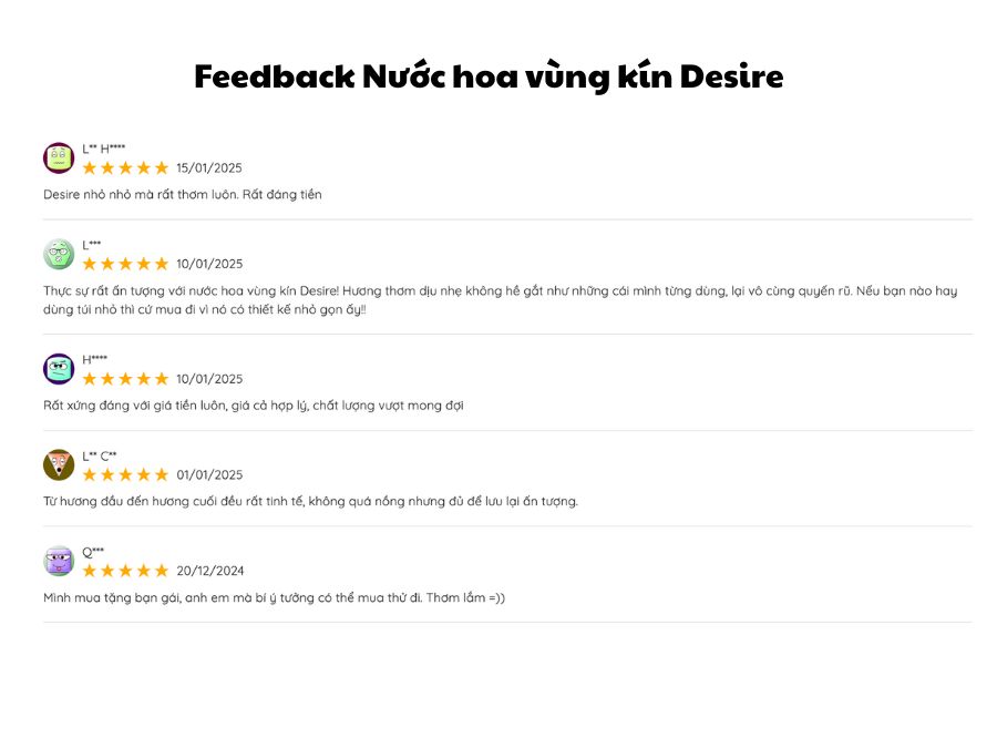 Cách Phân Biệt Nước Hoa Vùng Kín Thật Giả? 5 Lưu Ý Bạn Cần Biết! feedback nuoc hoa vung kin