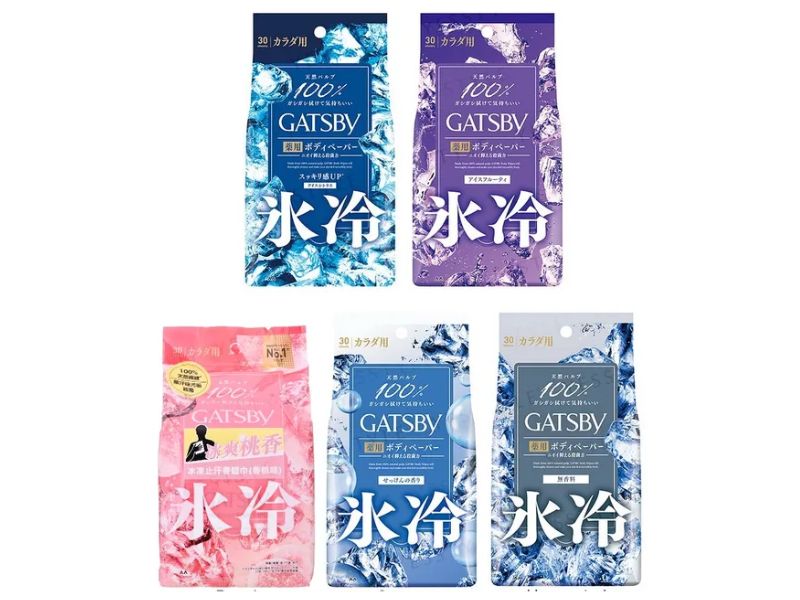 Top 5 dung dịch vệ sinh nam của Nhật được ưa chuộng nhất Mandom Gatsby Body Paper & Wash