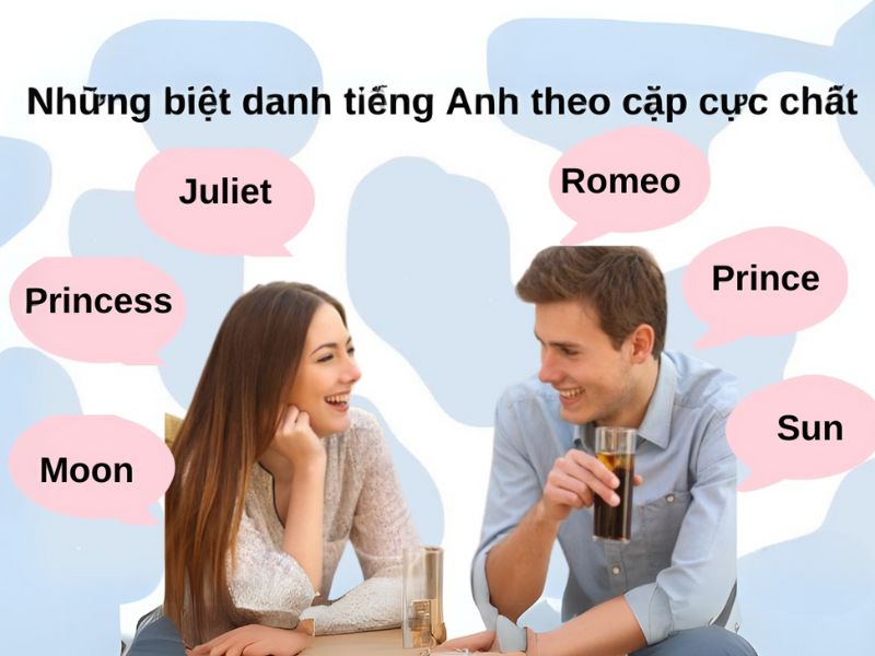 99+ Tên cặp đôi tiếng Anh siêu ngọt ngào khiến ai cũng ghen tị tên cặp đôi dễ thương tiếng anh