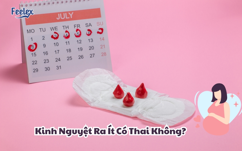 kinh nguyet ra it co thai khong
