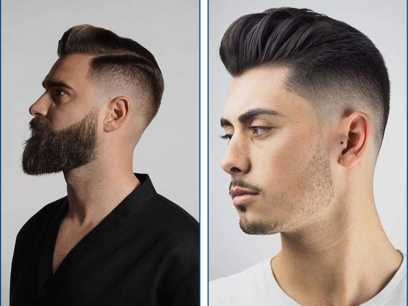 7 Kiểu Tóc Nam Mặt Tròn Mập Trán Cao Giúp Gương Mặt Thon Gọn Hơn Kieu Toc Pompadour
