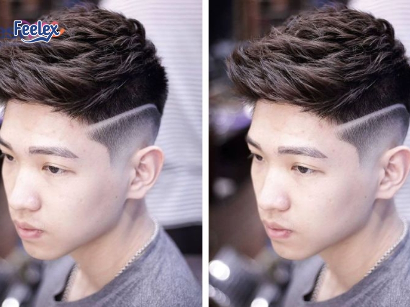 7 Kiểu Tóc Nam Mặt Tròn Mập Trán Cao Giúp Gương Mặt Thon Gọn Hơn Low Fade Ket Hop Layer