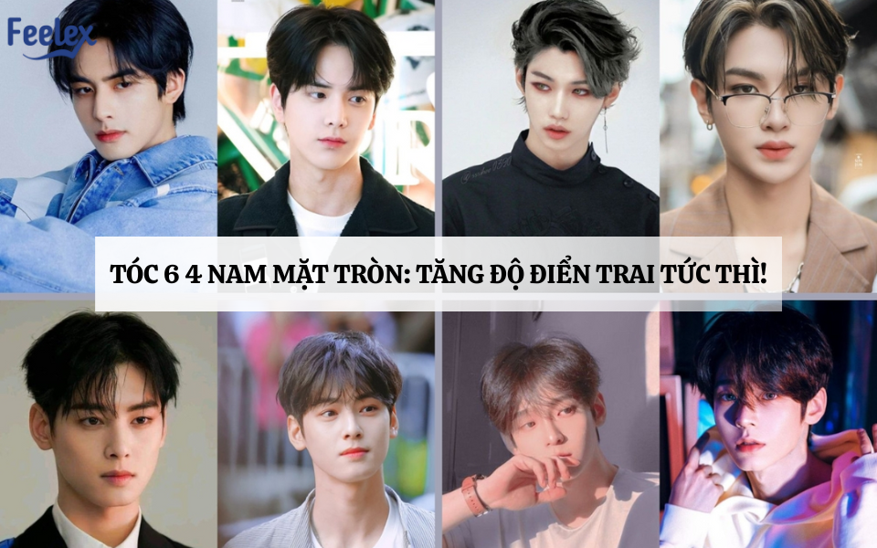 Tóc 6 4 Nam Mặt Tròn
