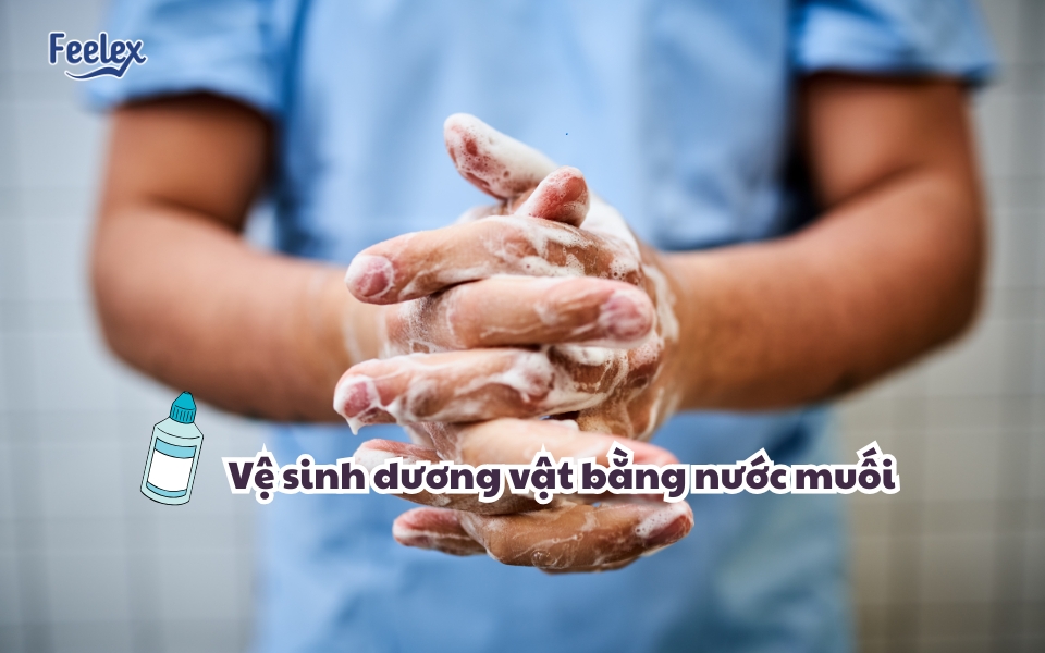 Ve sinh duong vat bang nuoc muoi