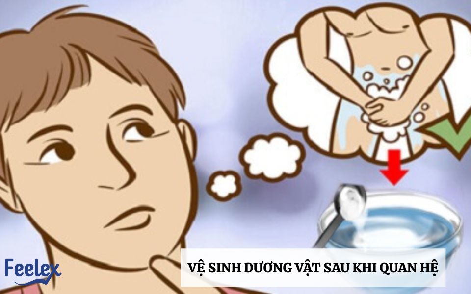 Vệ sinh dương vật sau khi quan hệ