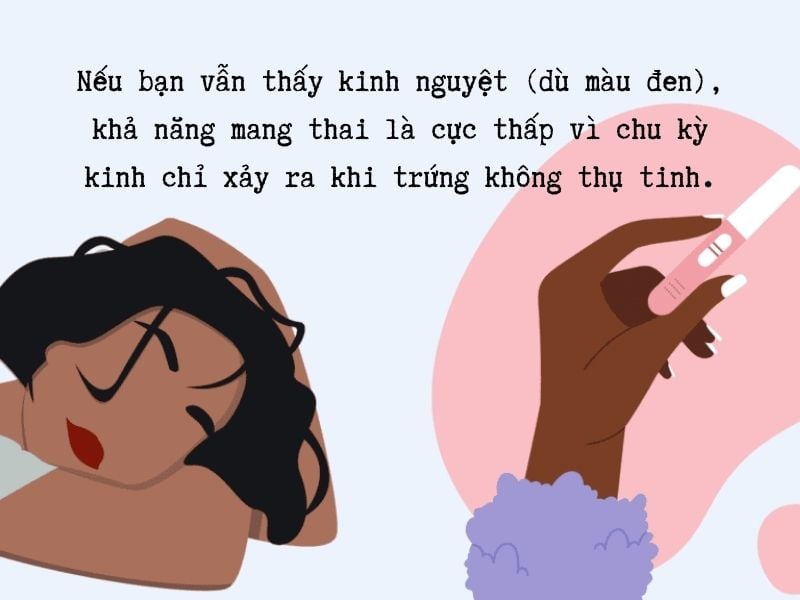 Kinh nguyệt màu đen - Đừng lo! 7 điều quan trọng bạn cần biết Kinh nguyệt màu đen có thai không?