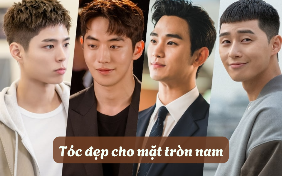 Tóc đẹp cho mặt tròn nam